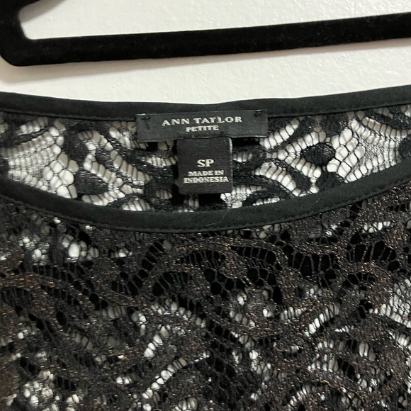 Ann Taylor Black Lace Top - Picture 3 of 3